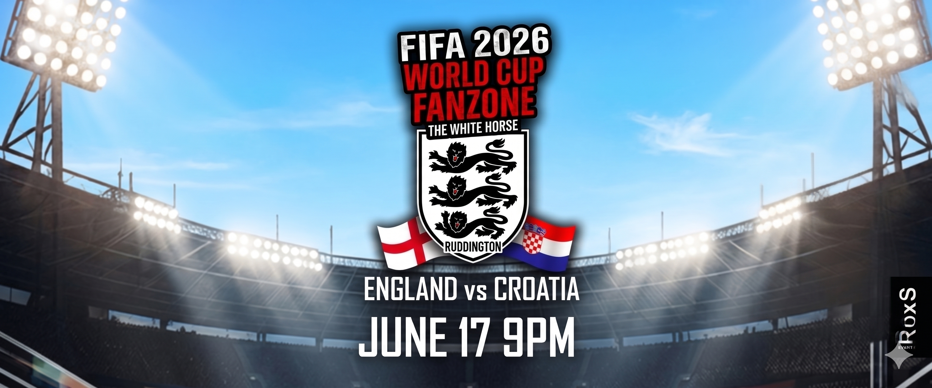 England vs Croatia Poster Artwork